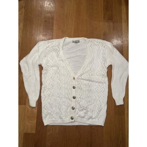 Vintage Sk & Company Size Small Crochet  Cardigan - Picture 2 of 7